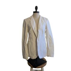 Rachel Zoe White linen Blazer size small
